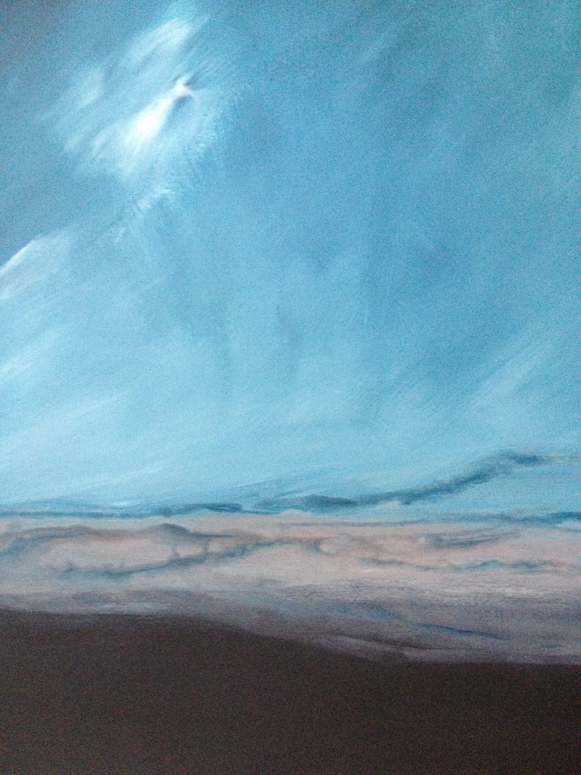 Abstrakte_Malerei-Himmel_und_Horizont in TürkisTürkis